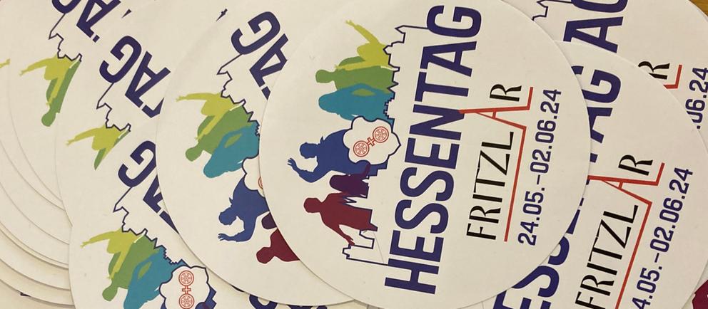 Bierdeckel mit dem Hessentags-Logo