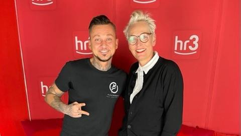 Marius Woitzik und Bärbel Schäfer im hr3 Studio