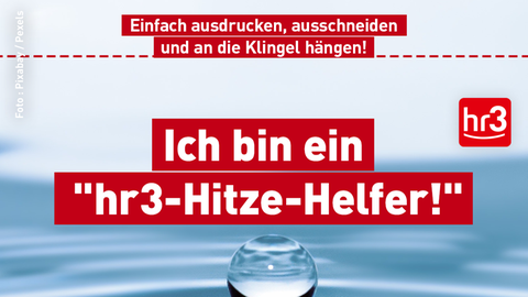 Ich bin ein hr3 Hitze-Helfer