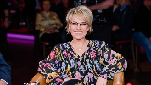 Andrea Ballschuh bei der MDR-Talkshow "Riverboat"